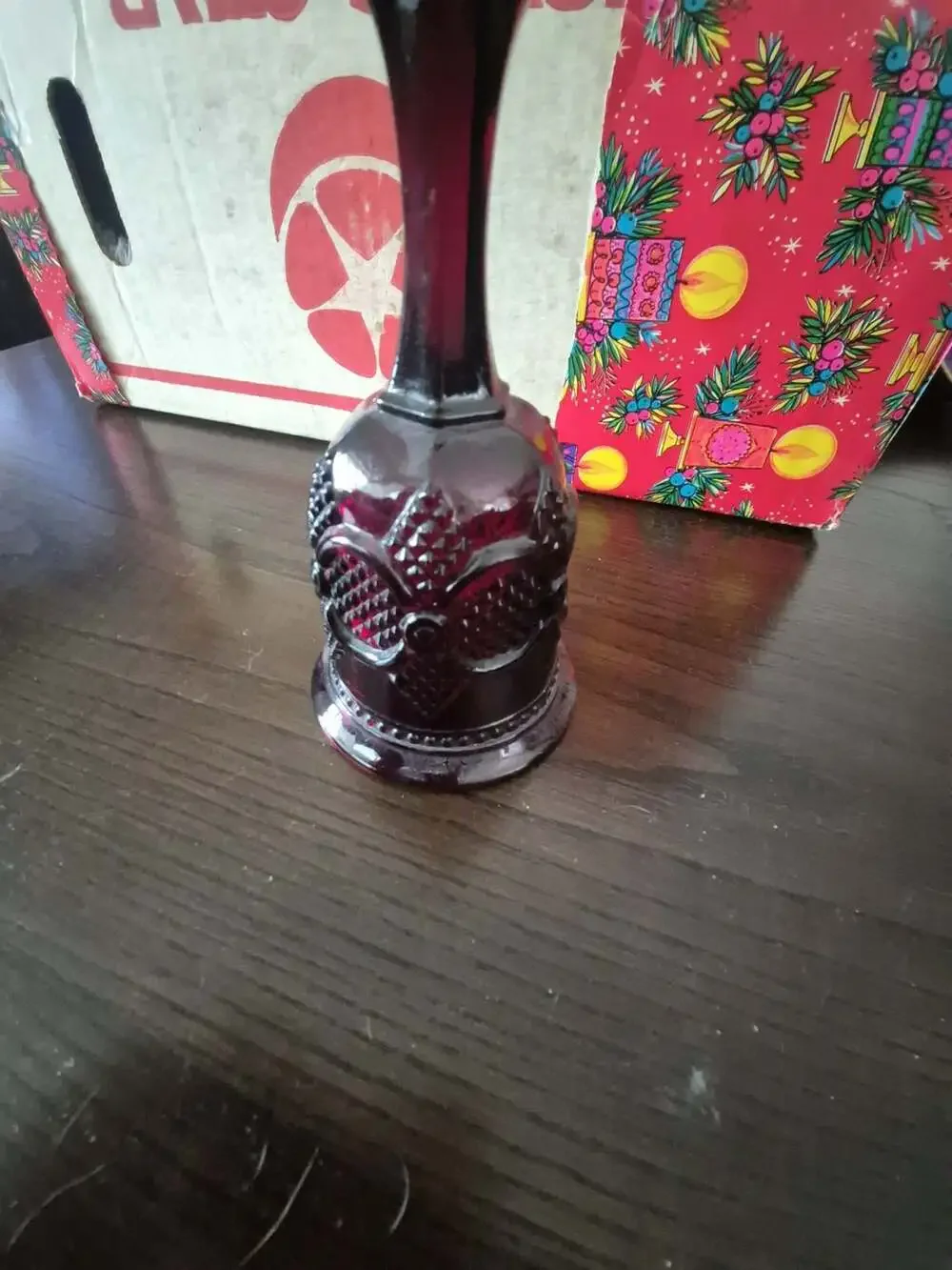 Avon 1876 Cape Cod Collection Ruby Red Hostess Bell